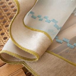 Embroidered Sheer Tulle Curtains Butterfly Voile Curtain Made to Measure Curtain For Living Room