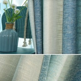 Semi Blackout Curtain Made to Measure Curtain Colorful Stripes Printed Bedroom Living Room