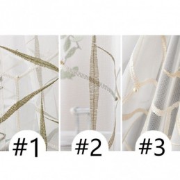 European Embroidered Sheer Curtain Made to Measure Curtain Tulle Luxury Voile Curtains For Living Room