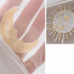 Cartoon Embroidered Tulle Curtain Made to Measure Curtain Lovely Pattern Sheer Window Treatment