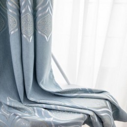 Modern Blackout Curtain Made to Measure Curtain Jacquard For Living Room Bedroom