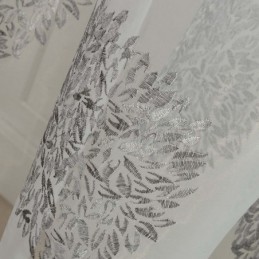 Breathable Sheer Curtain Made to Measure Curtain Flower Cluster Embroidery Living Room