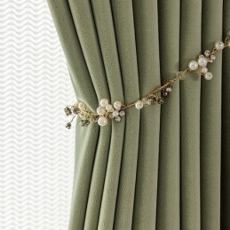 Simple Velvet Curtain Made to Measure Curtain Solid Color Shading Curtains For Living Room Bedroom