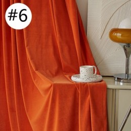 Simple Velvet Curtain Made to Measure Curtain Solid Color Shading Curtains For Living Room Bedroom