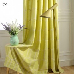 Abstract Semi Blackout Curtain Made to Measure Curtain Honeycomb Embroidery Living Room