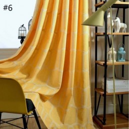 Abstract Semi Blackout Curtain Made to Measure Curtain Honeycomb Embroidery Living Room