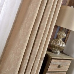 Vintage Semi Blackout Curtain Made to Measure Curtain Luxury Embroidery Living Room