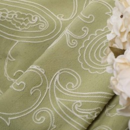 Vintage Semi Blackout Curtain Made to Measure Curtain Luxury Embroidery Living Room