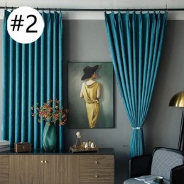 Modern Window Curtains Blackout Drapes For Living Bedroom