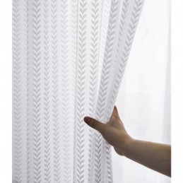 Little Leaf Pattern Sheer Curtain Made to Measure Curtain Panel European Style Lace Voile Bay Window Bedroom
