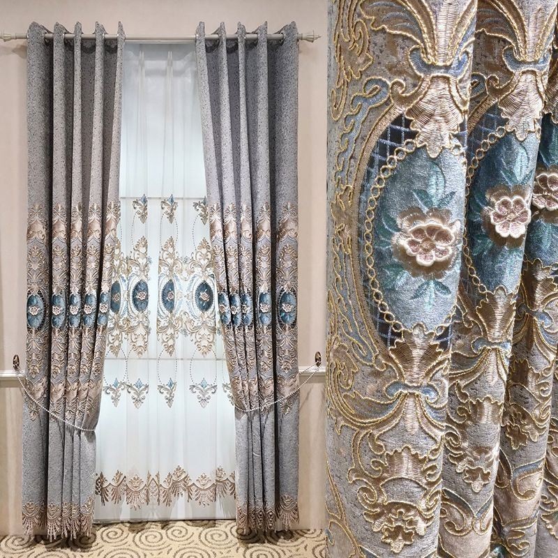 Luxury Curtain Made to Measure Curtain European Style Embroidery