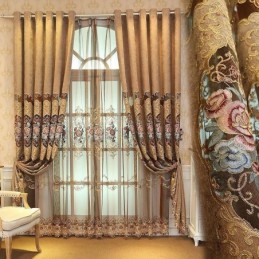 Luxury Curtain Made to Measure Curtain European Style Embroidery