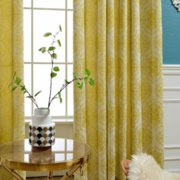 Simple Max Blackout Curtain Made to Measure Curtain Flower Stamen Jacquard Bedroom