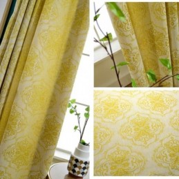 Simple Max Blackout Curtain Made to Measure Curtain Flower Stamen Jacquard Bedroom