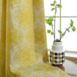 Simple Max Blackout Curtain Made to Measure Curtain Flower Stamen Jacquard Bedroom
