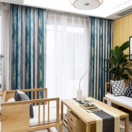 Modern Max Blackout Curtain Made to Measure Curtain Thicken Ink Printed Bedroom