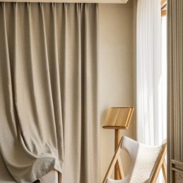 Nordic Curtains Solid Color Blackout For Living Room