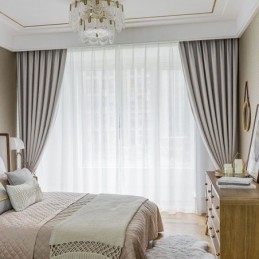 Solid Curtains Blackout Window For Living Room Bedroom