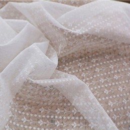 Modern Solid White Color Voile Sheer Curtain Made to Measure Curtain Bedroom Living Room