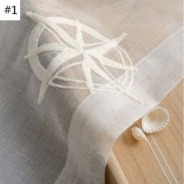 Modern Sheer Curtain Made to Measure Curtain Breathable Star Embroidery Living Room