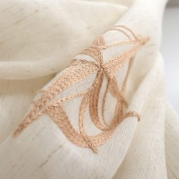 Modern Sheer Curtain Made to Measure Curtain Breathable Star Embroidery Living Room