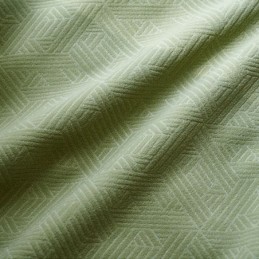 Luxury Geometric Curtains Modern Embossing Blackout For Bedroom