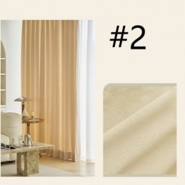 Luxury Geometric Curtains Modern Embossing Blackout For Bedroom