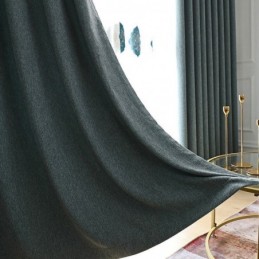 Solid Color Window Blackout Curtains For Living Room Bedroom Modern Treatment Drapes