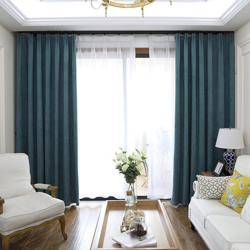 Pure Color Curtain Made to Measure Curtain High Shading For Living Room Bedroom