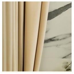 Flannels Champagne Color Blackout Curtain Made to Measure Curtain Nordic Minimalist Premium Fabric Living Room Restaurant