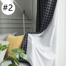 Plaid Blackout Curtain Made to Measure Curtain Check Geometric For Bedroom Living Room