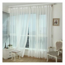 Modern White Sheer Curtains...