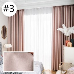 Modern Solid Color Curtain Made to Measure Curtain Blackout Curtains For Living Room
