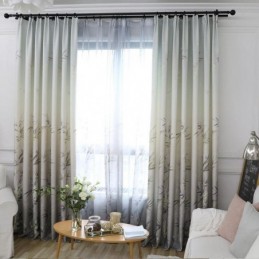 Curtain Made to Measure Curtain Fresh Bamboo Printing Window