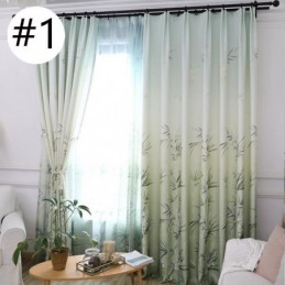 Curtain Made to Measure Curtain Fresh Bamboo Printing Window