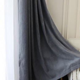 European Blackout Curtains Solid Color Chenille Curtain Made to Measure Curtain For Living Room Bedroom