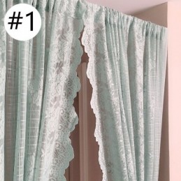 Elegant Sheer Voile Curtains Decorative Window Drapes For Living Room Bedroom