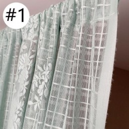 Elegant Sheer Voile Curtains Decorative Window Drapes For Living Room Bedroom