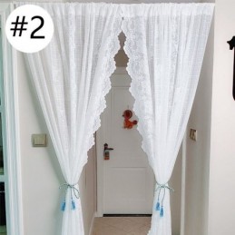 Elegant Sheer Voile Curtains Decorative Window Drapes For Living Room Bedroom
