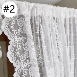 Elegant Sheer Voile Curtains Decorative Window Drapes For Living Room Bedroom