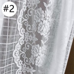 Elegant Sheer Voile Curtains Decorative Window Drapes For Living Room Bedroom