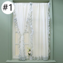 Modern Jacquard Sheer Curtains Nordic Window Treatment For Living Room