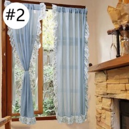 Modern Jacquard Sheer Curtains Nordic Window Treatment For Living Room