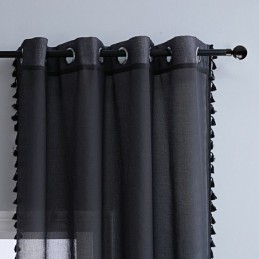 Transparent Tulle Curtains Modern Sheer Voile Curtain Made to Measure Curtain For Living Room Bedroom