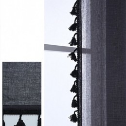 Transparent Tulle Curtains Modern Sheer Voile Curtain Made to Measure Curtain For Living Room Bedroom