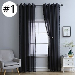 Transparent Tulle Curtains Modern Sheer Voile Curtain Made to Measure Curtain For Living Room Bedroom