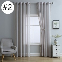 Transparent Tulle Curtains Modern Sheer Voile Curtain Made to Measure Curtain For Living Room Bedroom