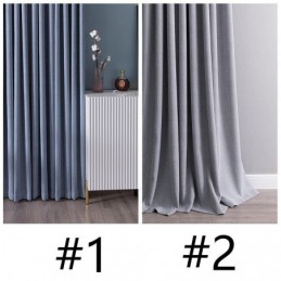 Modern Solid Color Curtain Made to Measure Curtain Blackout Curtains Drape For Living Room