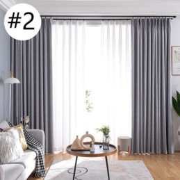 Modern Solid Color Curtain Made to Measure Curtain Blackout Curtains Drape For Living Room