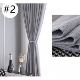 Modern Solid Color Curtain Made to Measure Curtain Blackout Curtains Drape For Living Room